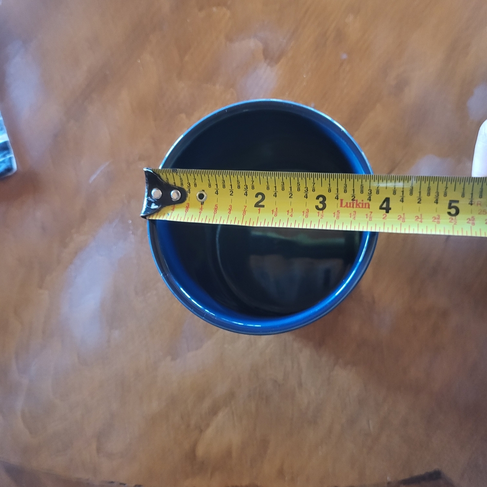 Navy Blue Ceramic Jar with Lid - Picture 6 of 7